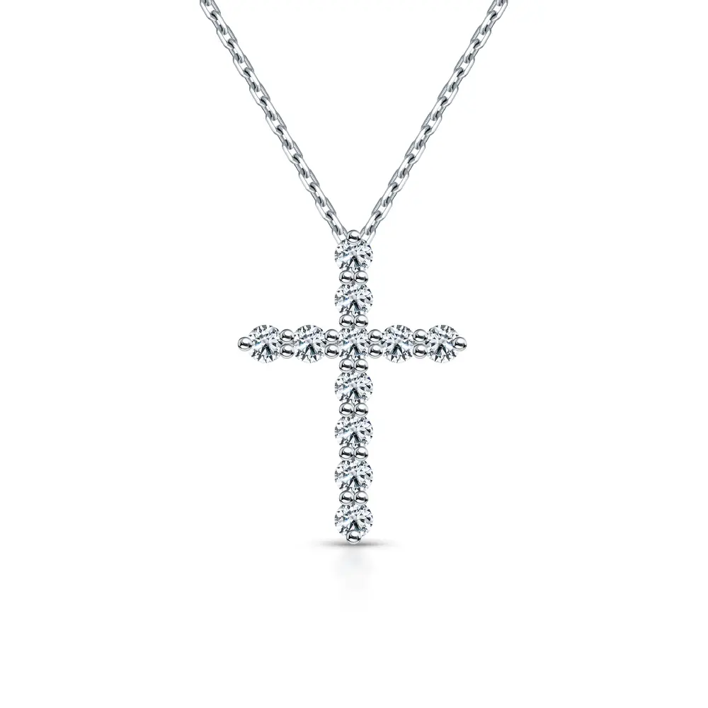 Серебряная цепочка с крестиком Cold Diamonds